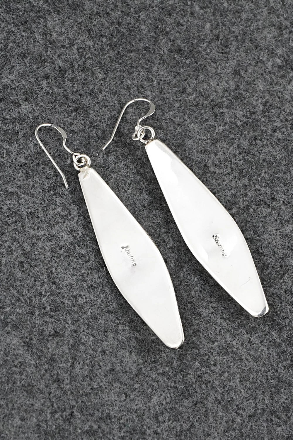 Turquoise, Coral & Sterling Silver Earrings - Paul Largo