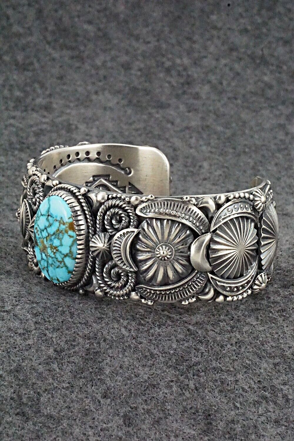 Turquoise & Sterling Silver Bracelet - Delbert Gordon