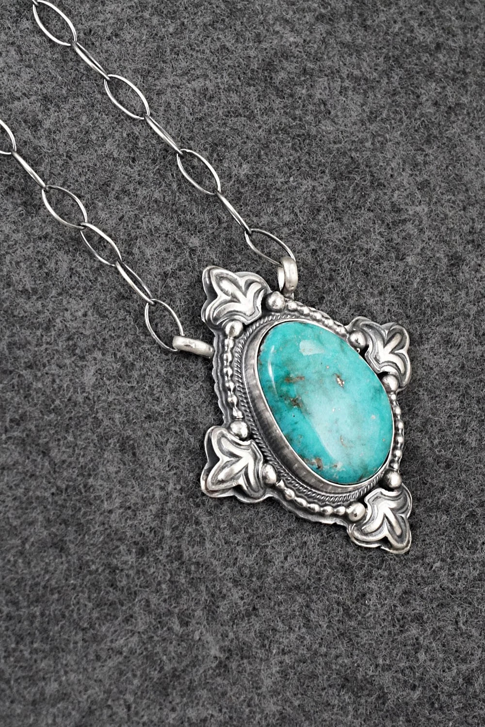 Turquoise & Sterling Silver Necklace - Randy Boyd