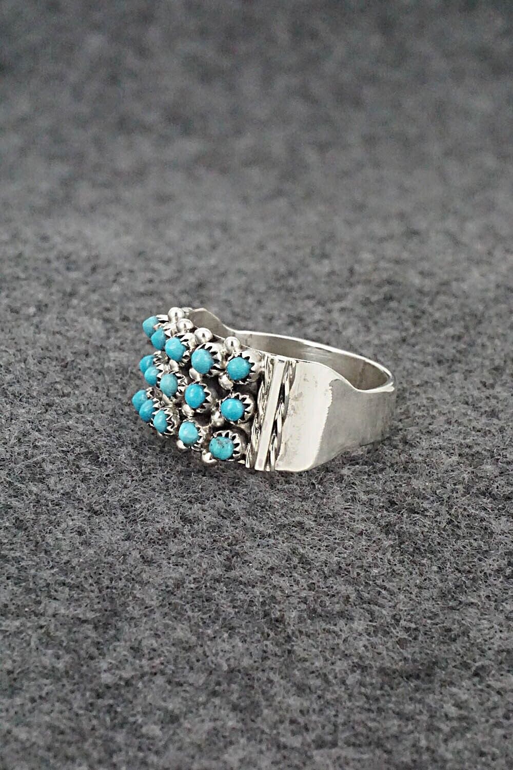 Turquoise & Sterling Silver Ring - Stephen Haloo - Size 9