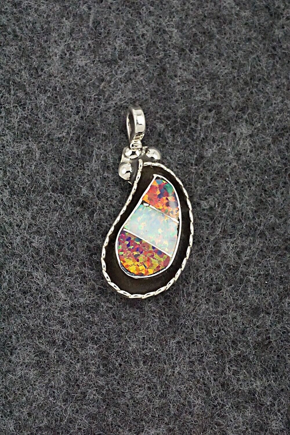 Opalite & Sterling Silver Pendant - Susie Lowsayatee