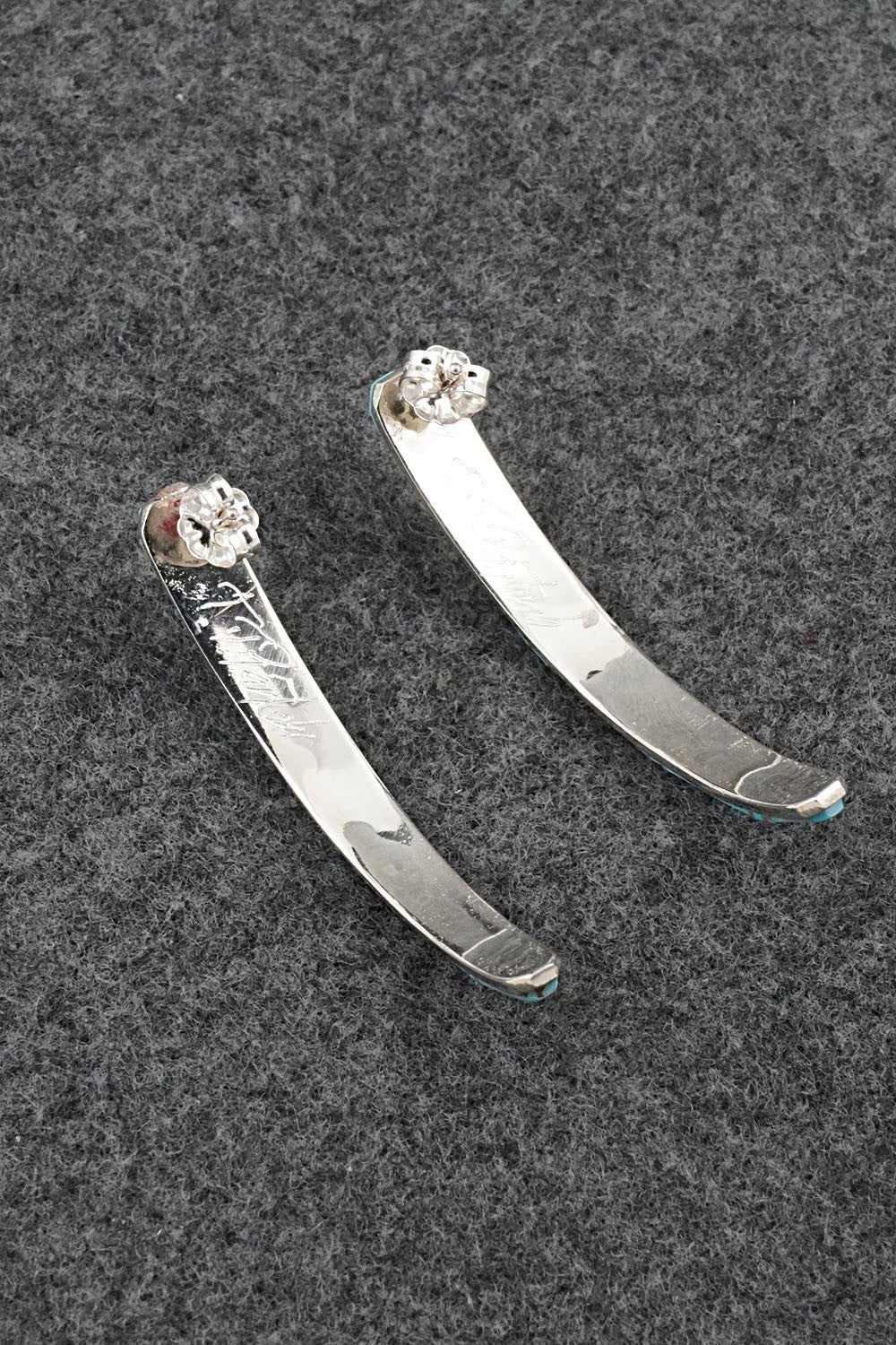 Turquoise & Sterling Silver Earrings - Terrance Panteah