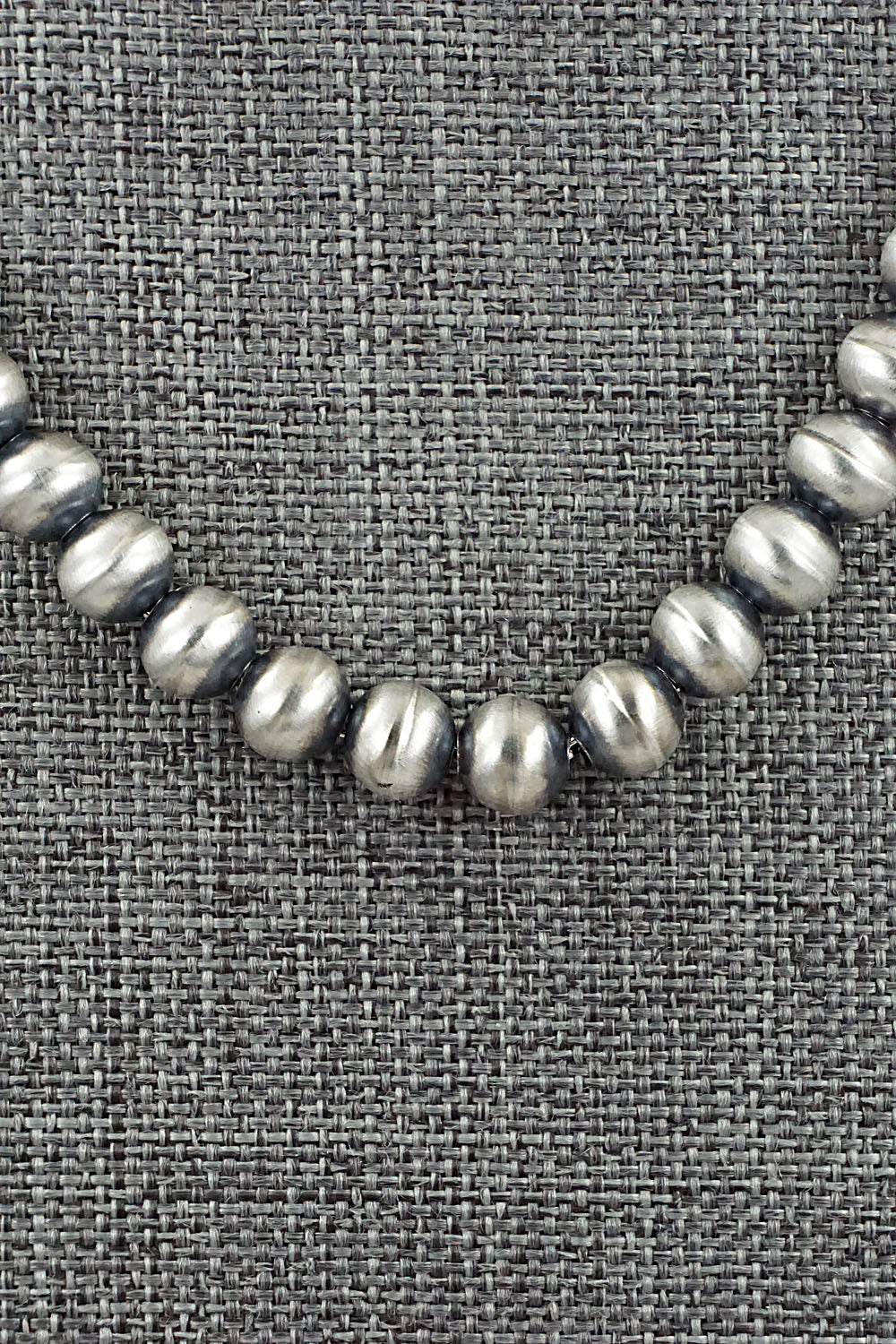 Sterling Silver Navajo Pearl Necklace 16" - Dorinda Mariano