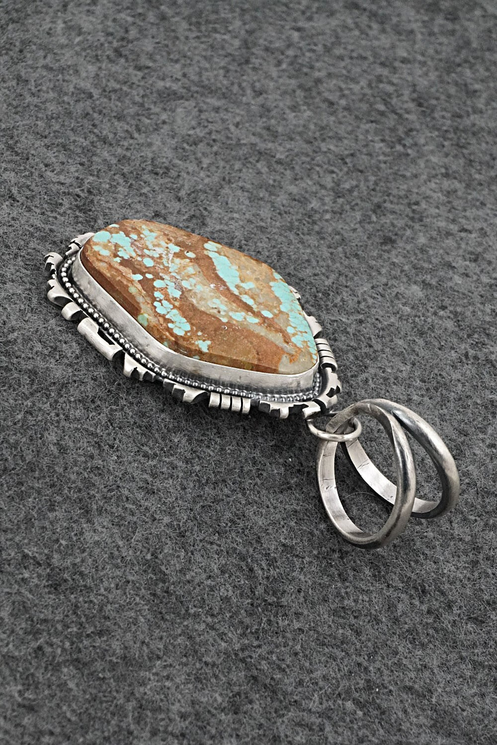 Turquoise & Sterling Silver Pendant - Randy Billy