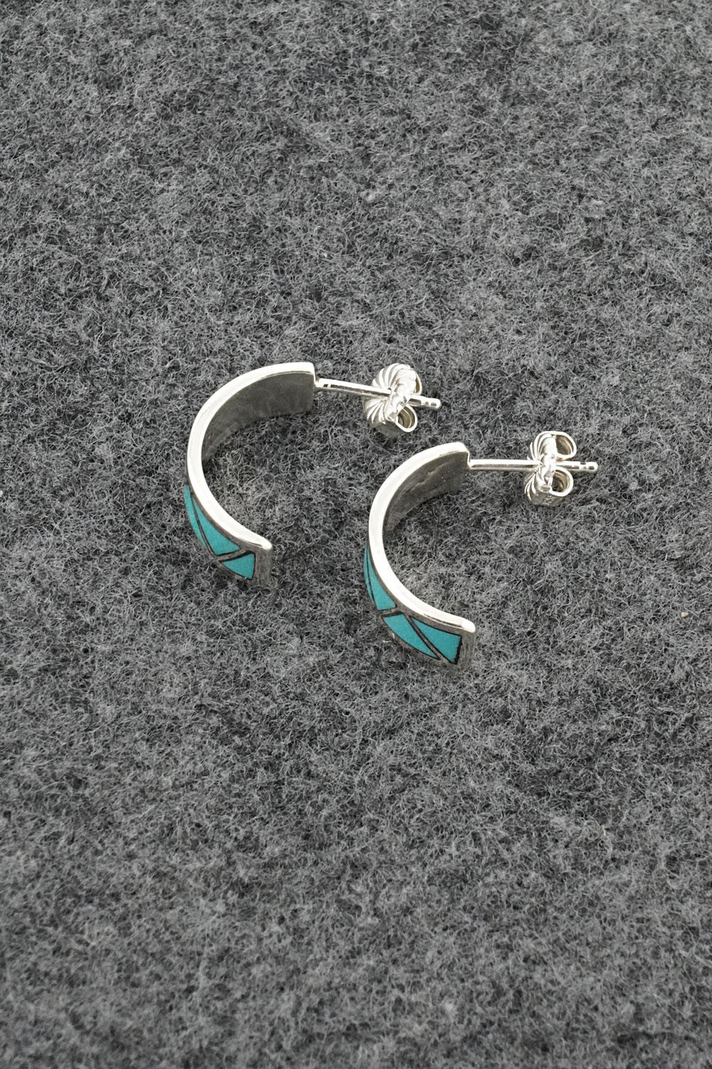 Turquoise & Sterling Silver Earrings - Charlene Sice