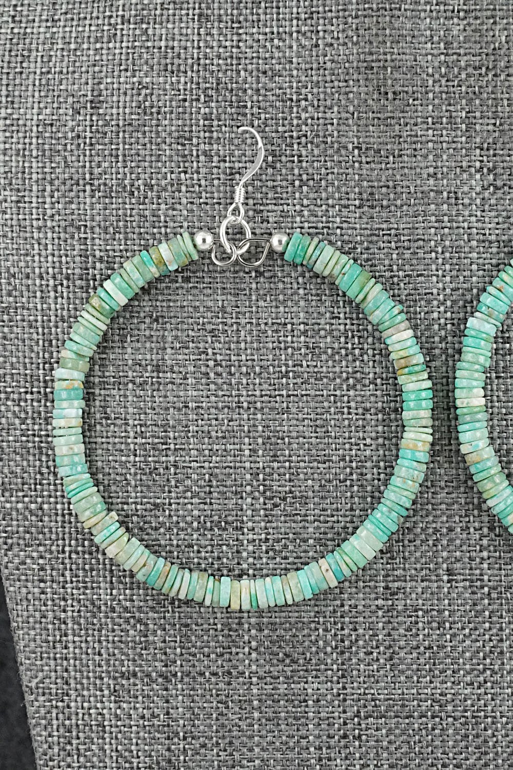 Turquoise & Sterling Silver Earrings - Doreen Jake