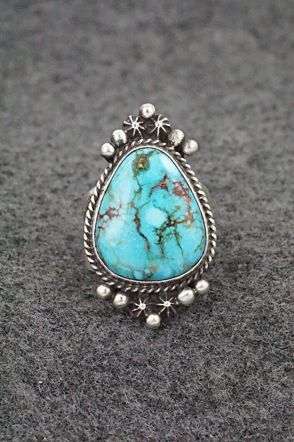 Turquoise & Sterling Silver Ring - Samuel Yellowhair - Size 6