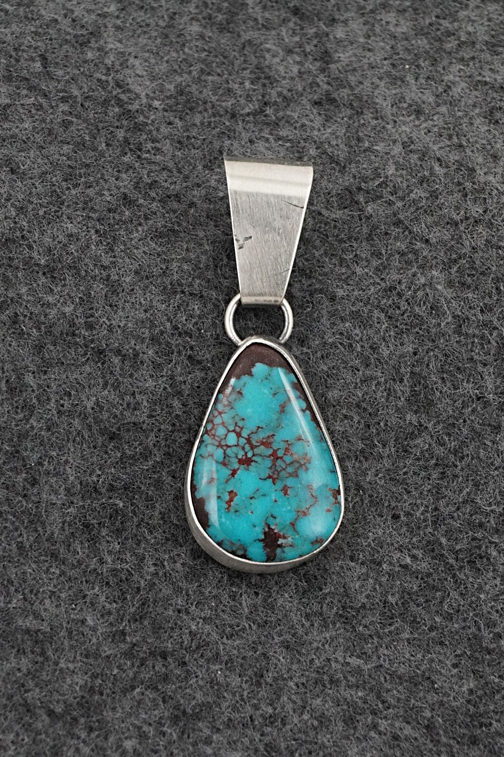 Turquoise & Sterling Silver Pendant - Rena Begay