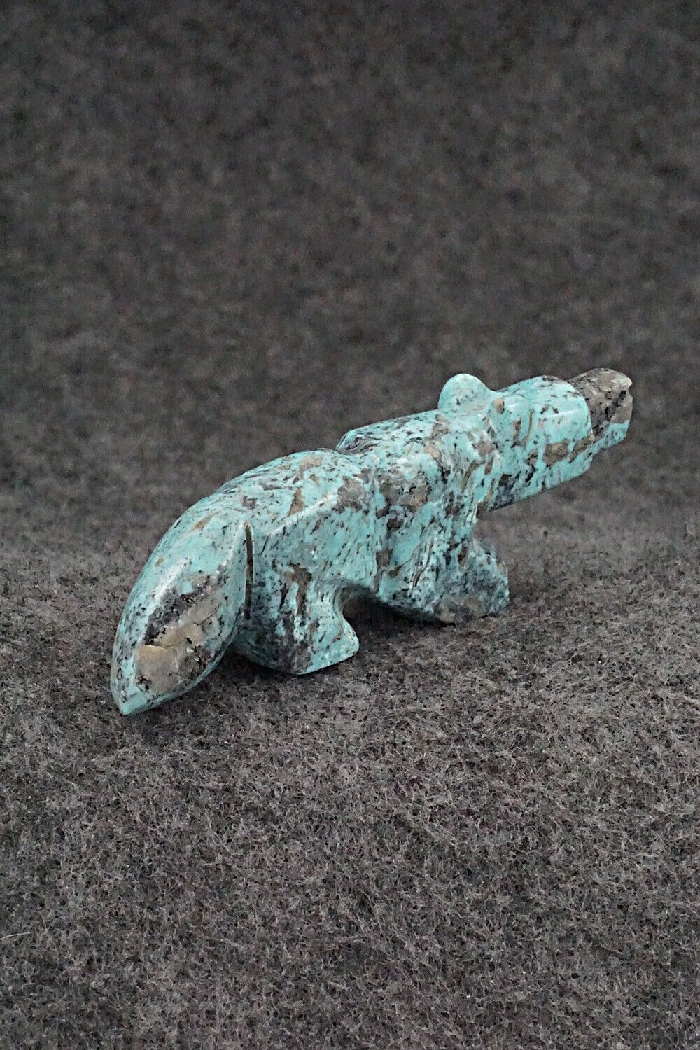 Wolf Zuni Fetish Carving - Reynold Lunasee