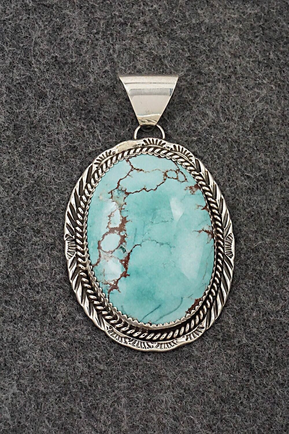 Turquoise & Sterling Silver Pendant - Freda Martinez