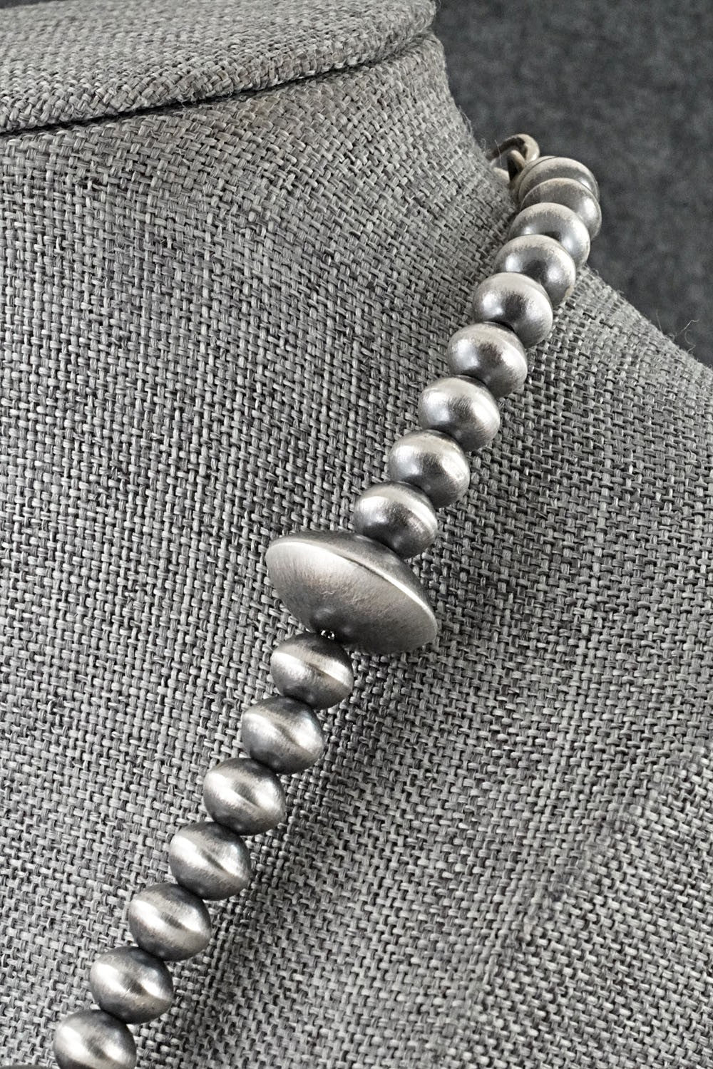 Sterling Silver Navajo Pearl Necklace 18" - Tonisha Haley
