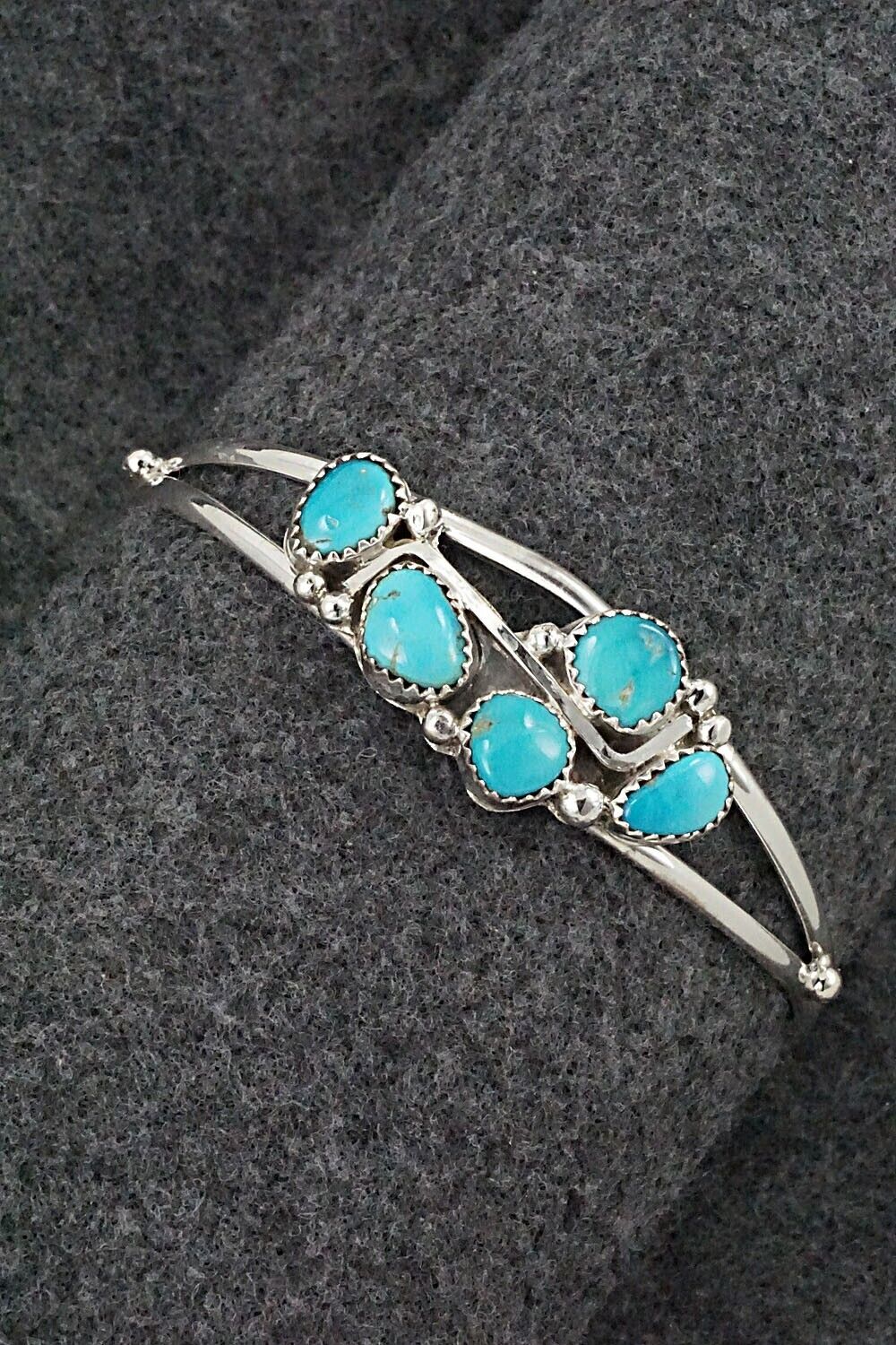 Turquoise & Sterling Silver Bracelet - Roberta Begay