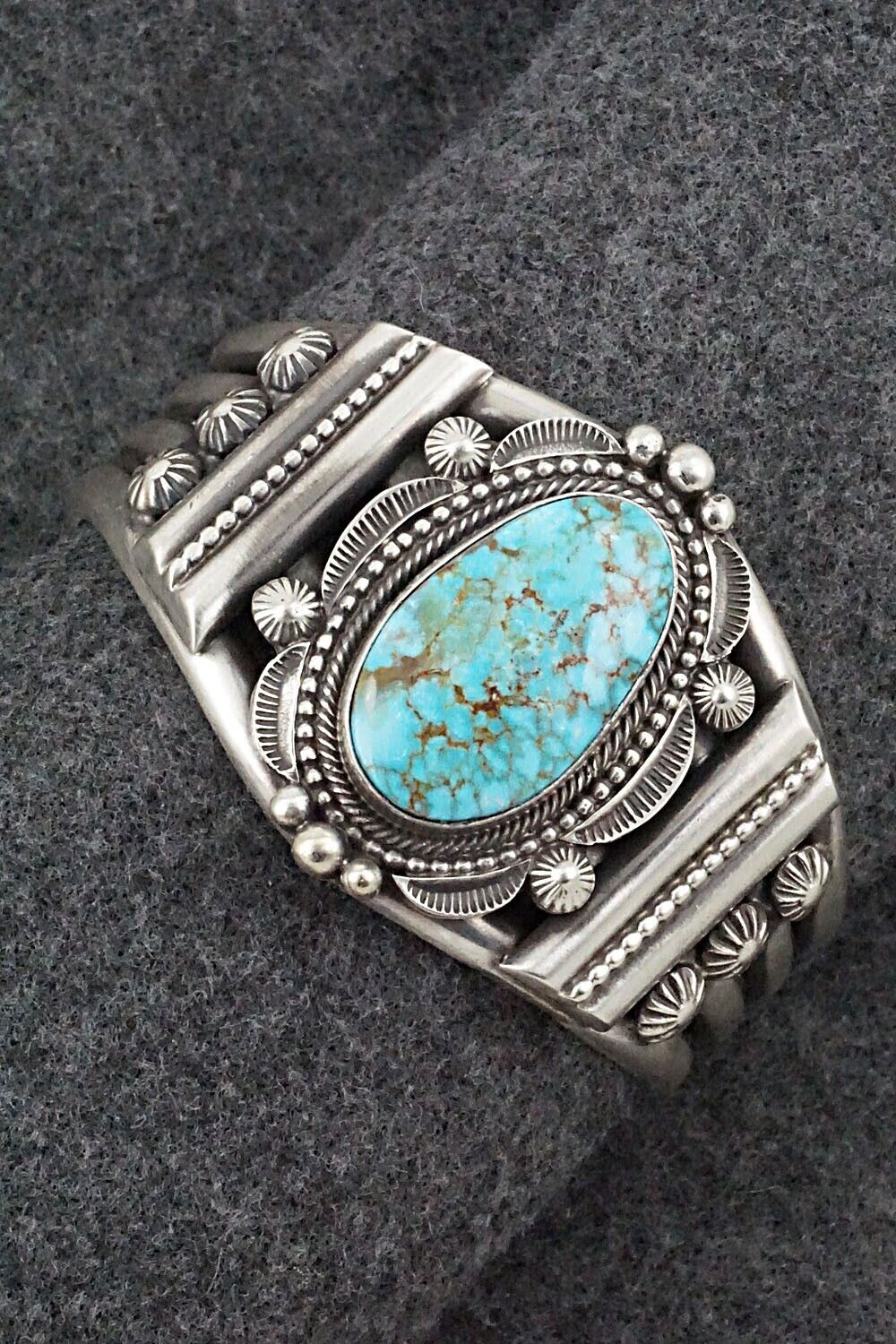 Turquoise & Sterling Silver Bracelet - Tom Lewis