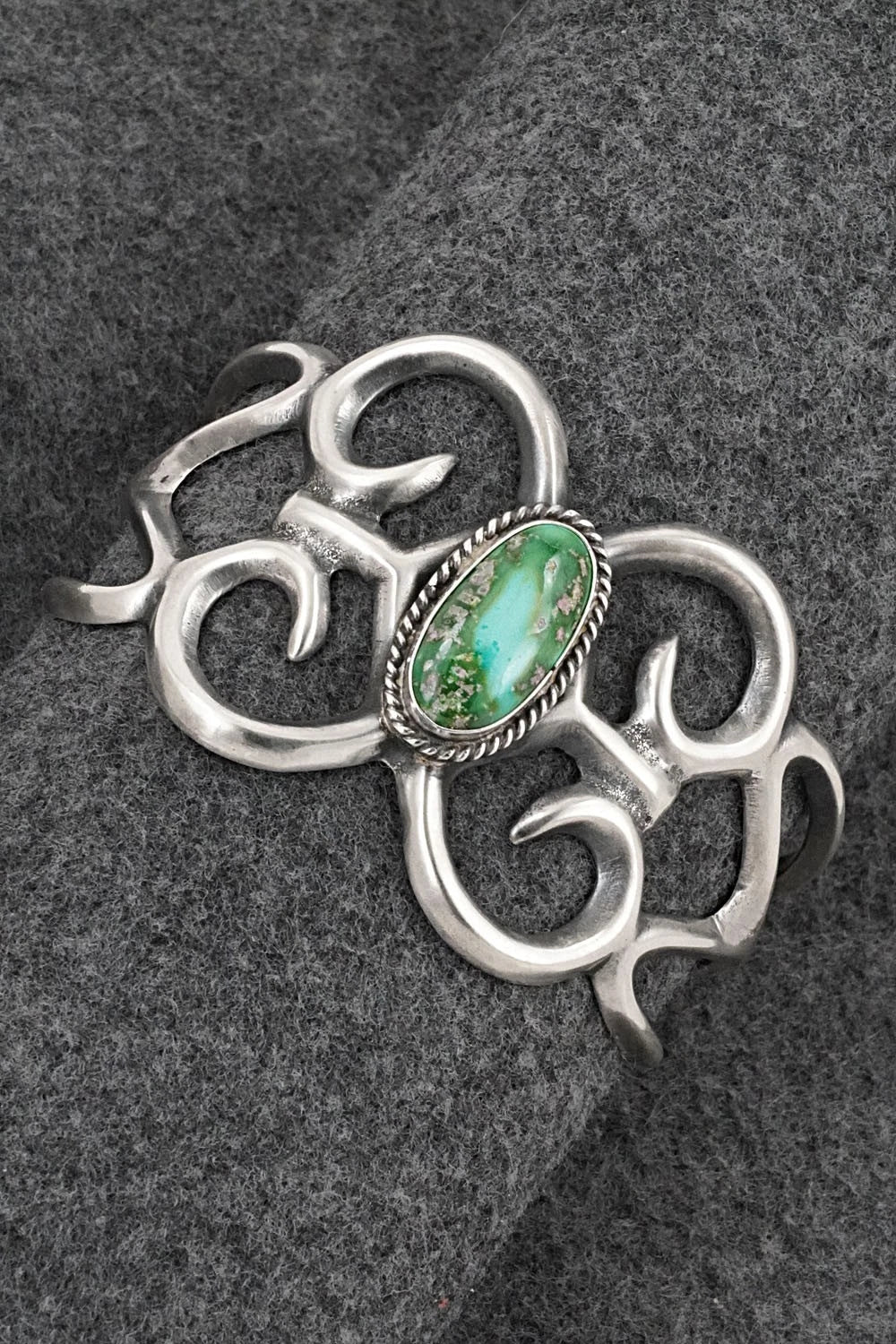 Turquoise & Sterling Silver Bracelet - Eugene Gruber