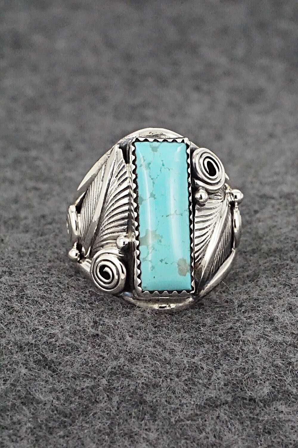 Turquoise & Sterling Silver Ring - Darrell Morgan - Size 9