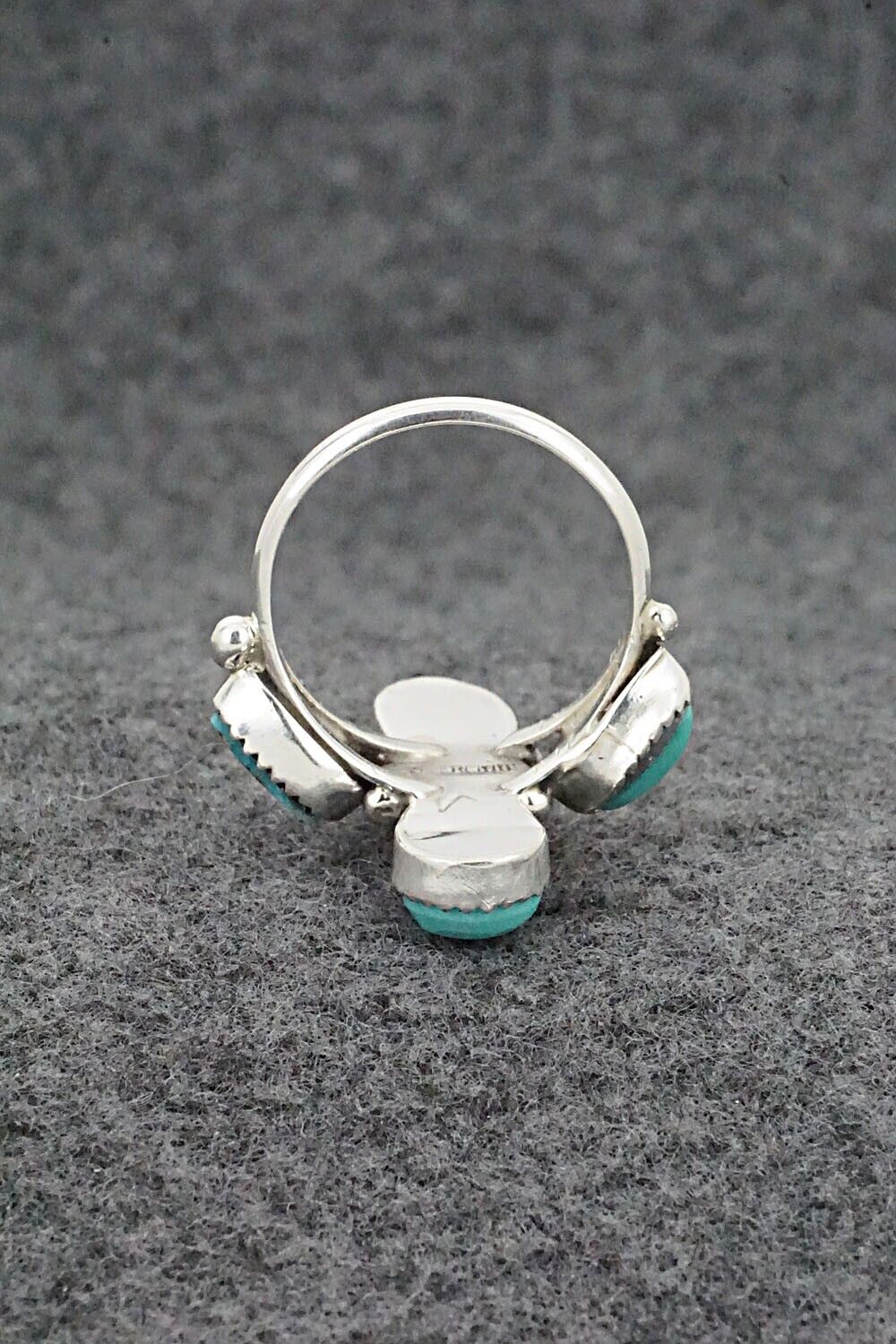Turquoise & Sterling Silver Ring - Maritta Martinez - Size 8.5