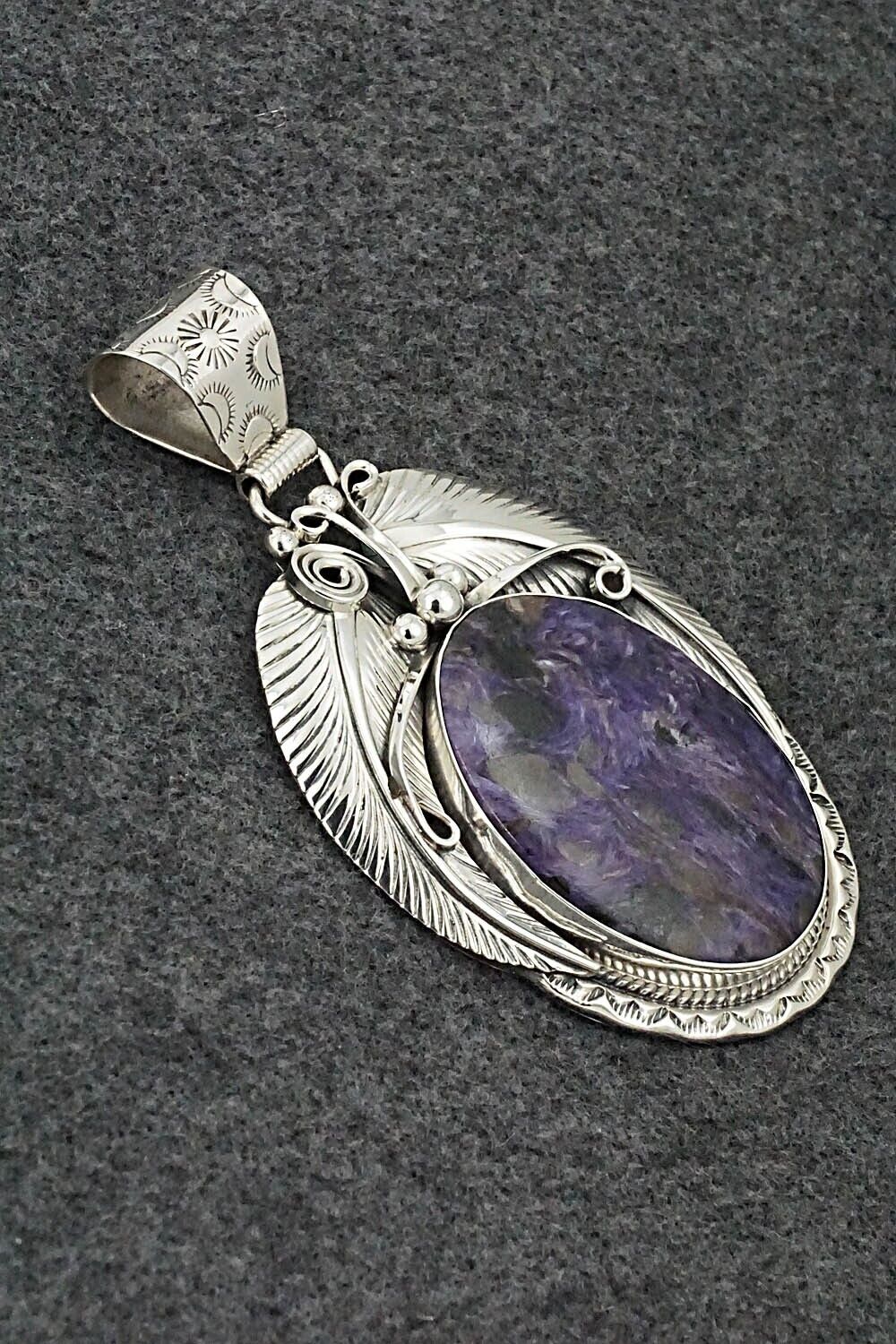 Charoite & Sterling Silver Pendant - Davey Morgan