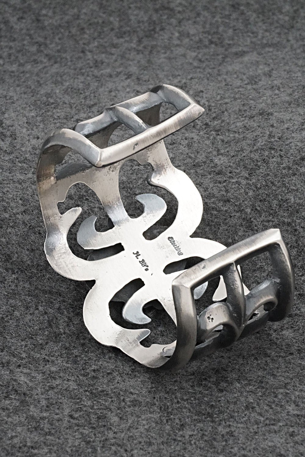 Turquoise & Sterling Silver Bracelet - Harrison Bitsue