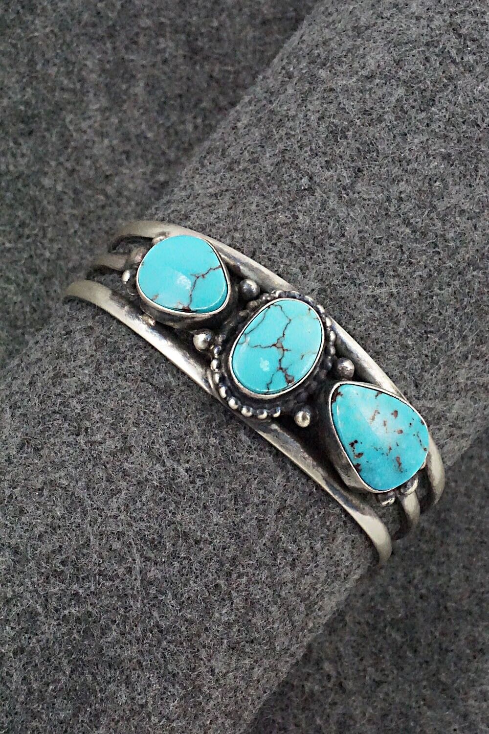 Turquoise & Sterling Silver Bracelet - Darrin Livingston