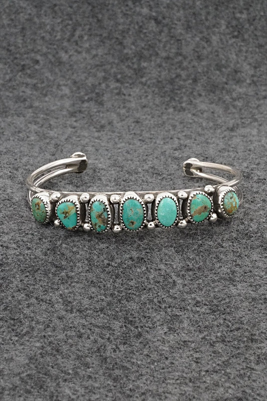 Turquoise & Sterling Silver Bracelet - Priscilla Reeder