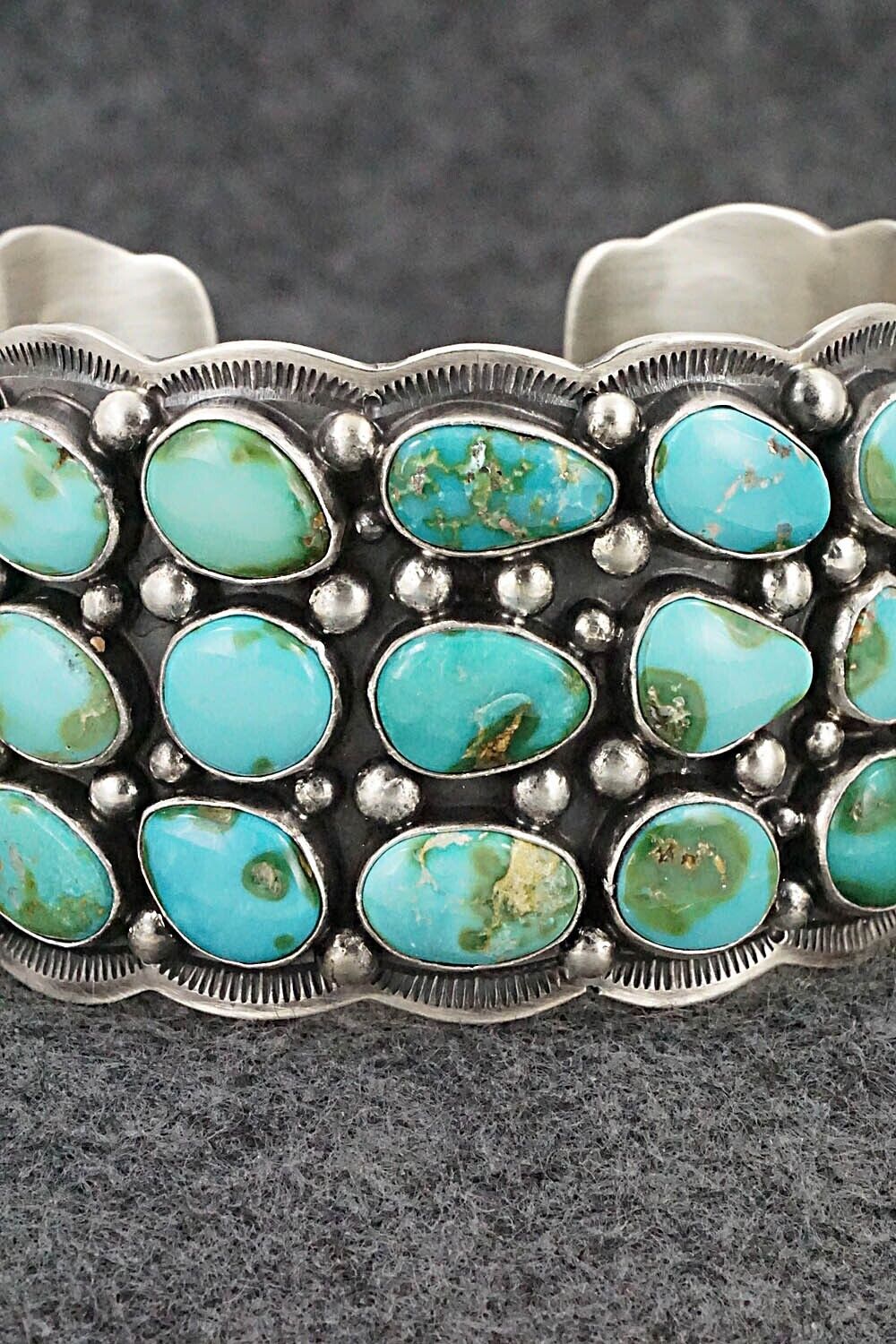 Turquoise & Sterling Silver Bracelet - Tom Lewis