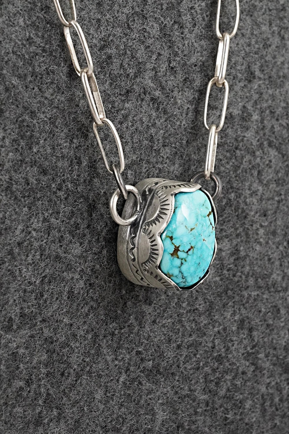 Turquoise & Sterling Silver Necklace - Randy Boyd