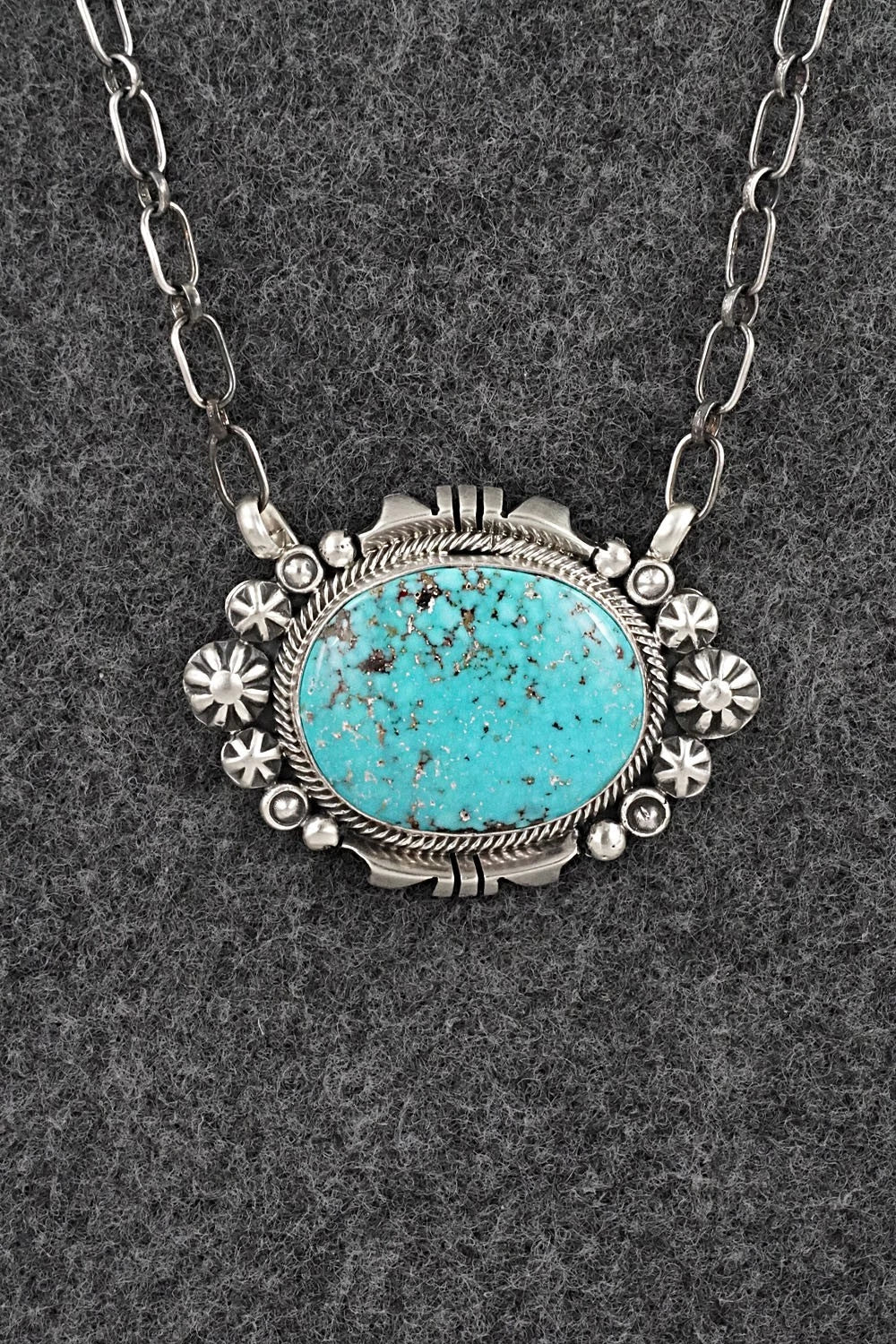 Turquoise & Sterling Silver Necklace - Daniel Benally