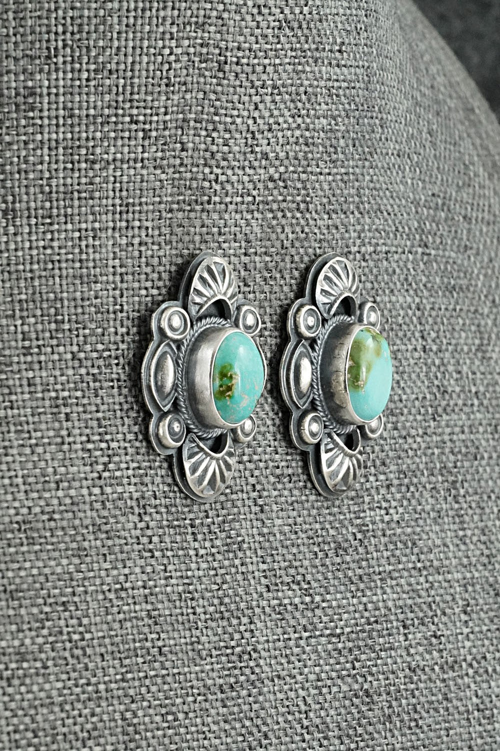 Turquoise & Sterling Silver Squash Blossom Set - Randy Boyd