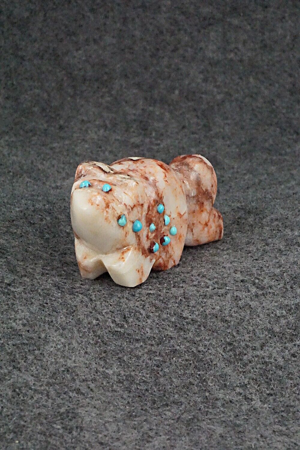 Wolf Zuni Fetish Carving - James Panteah