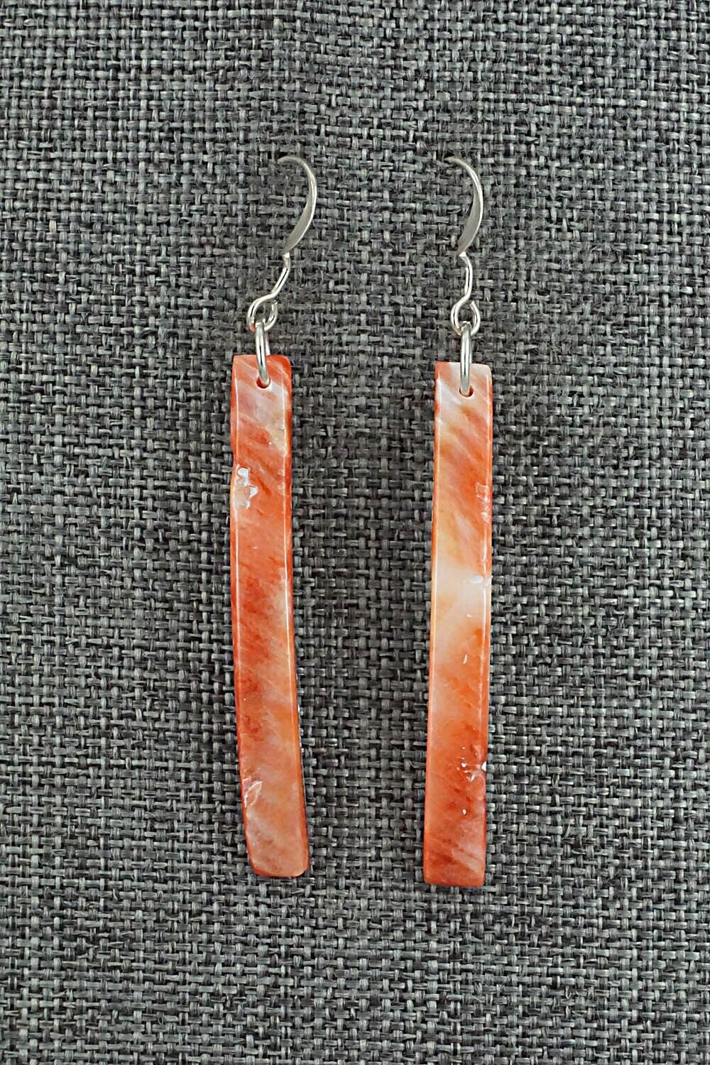 Spiny Oyster & Sterling Silver Earrings - Jesus Espino