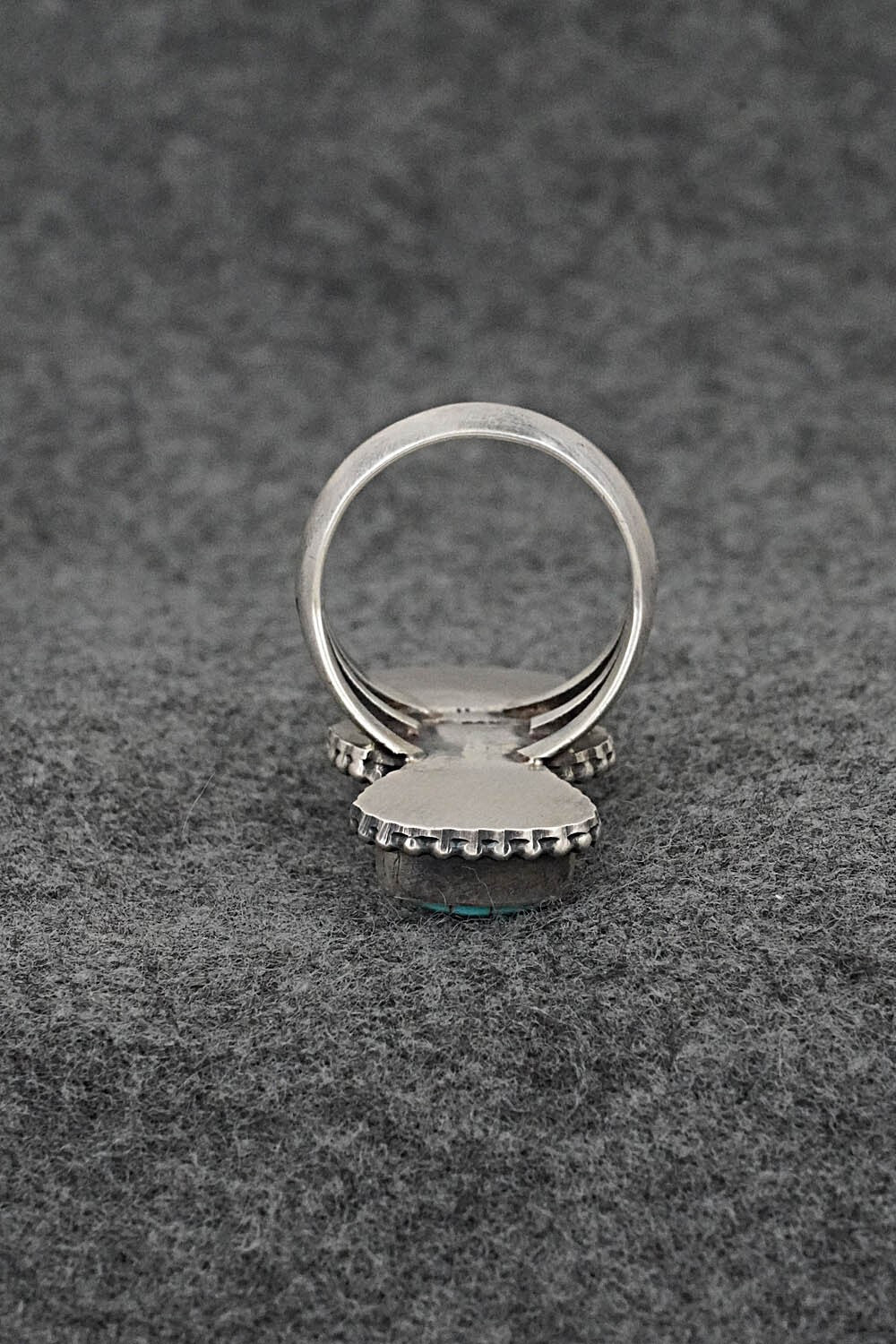 Turquoise & Sterling Silver Ring - Darrin Livingston - Size 9
