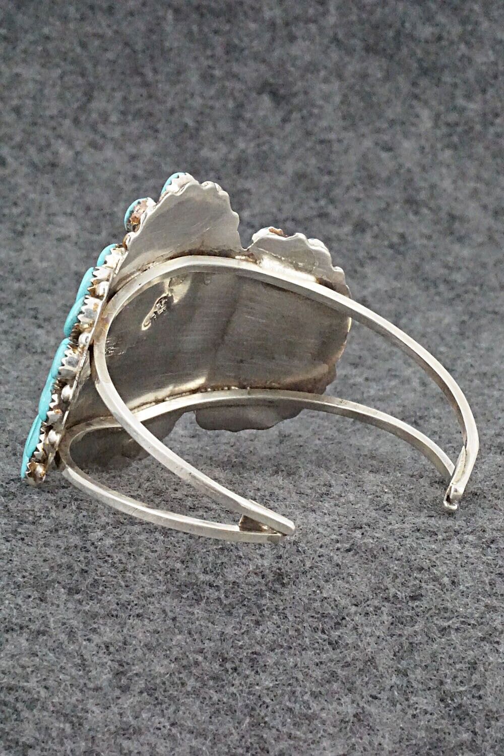 Turquoise & Sterling Silver Bracelet - Evangeline Tsabetsaye