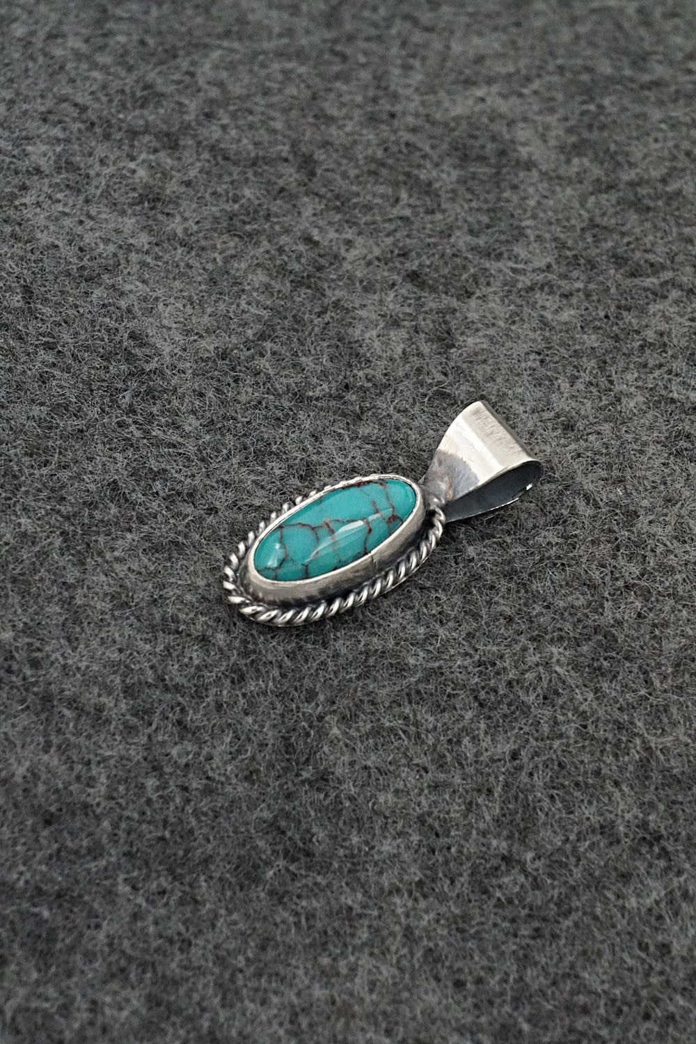 Turquoise & Sterling Silver Pendant - Rena Begay