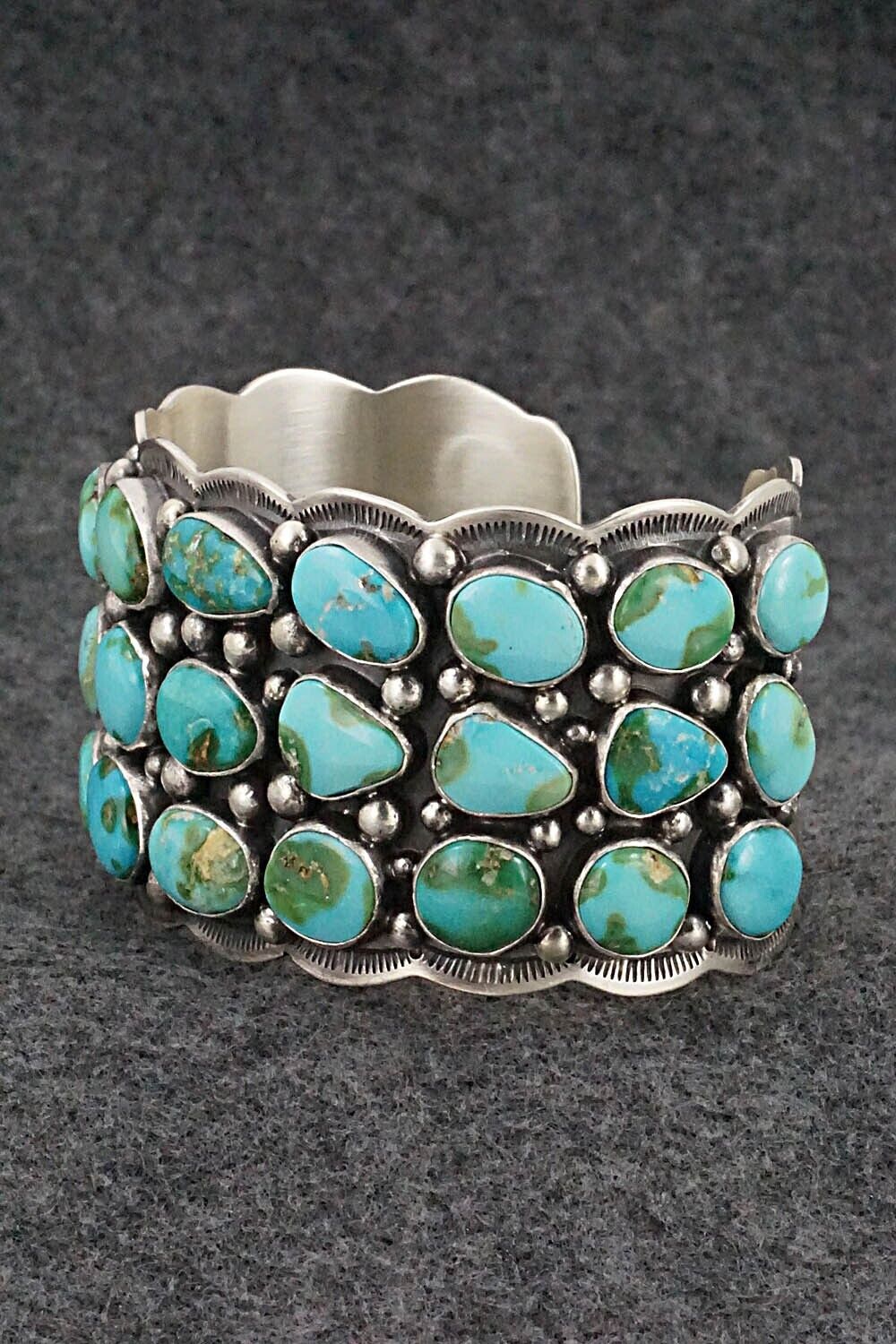 Turquoise & Sterling Silver Bracelet - Tom Lewis