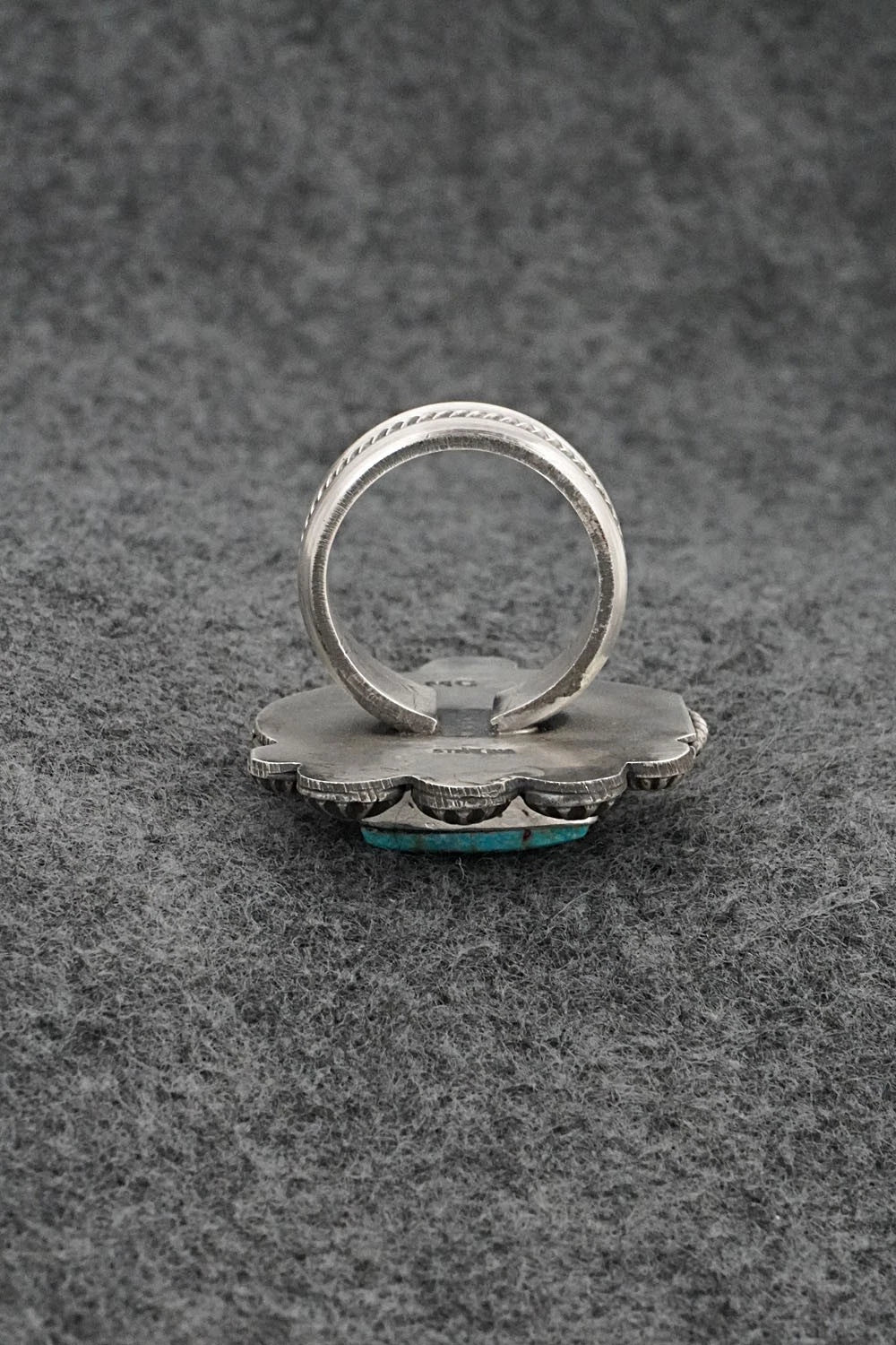 Turquoise & Sterling Silver Ring - Michael Calladitto - Size 7