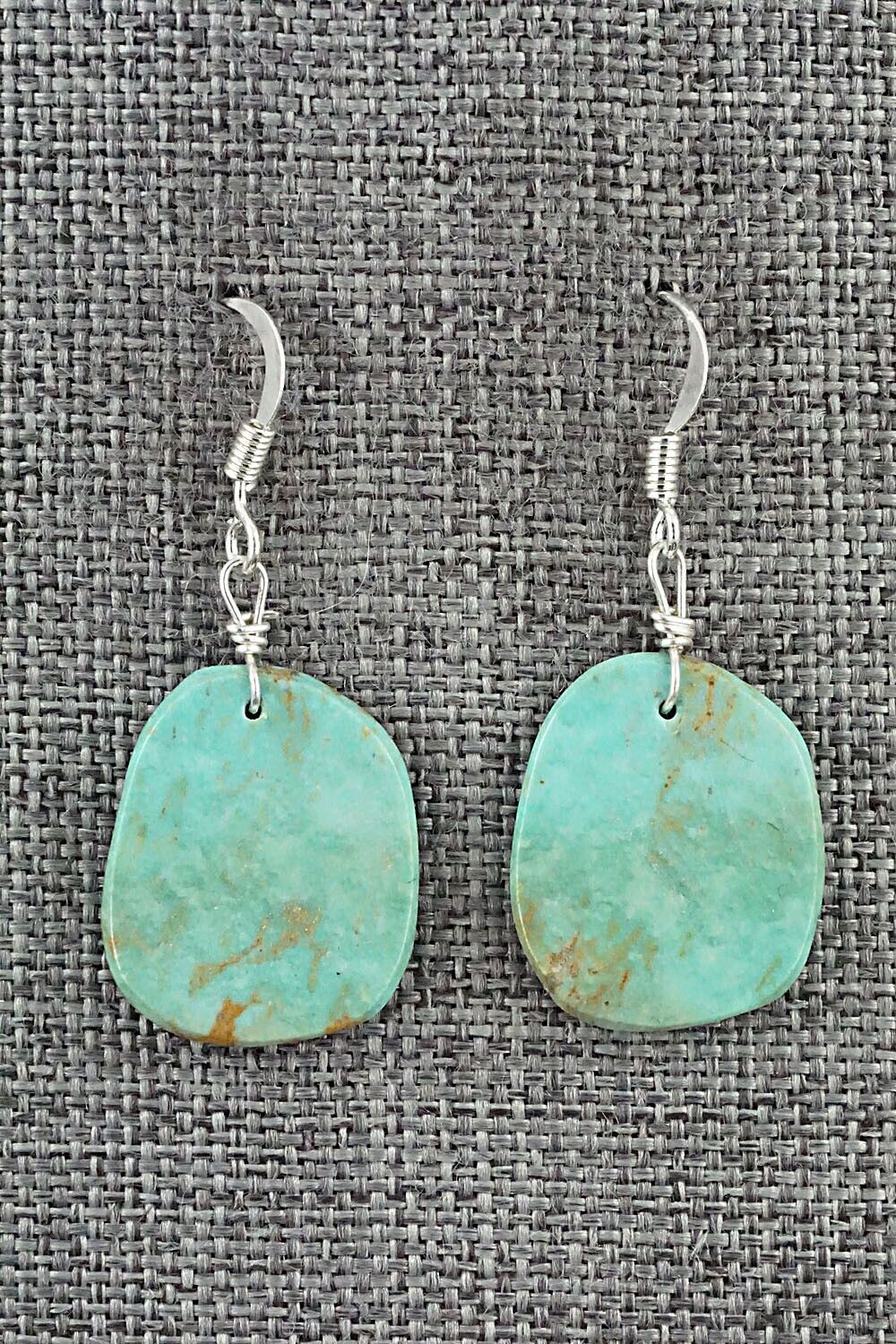 Turquoise & Sterling Silver Earrings - Joe Garcia