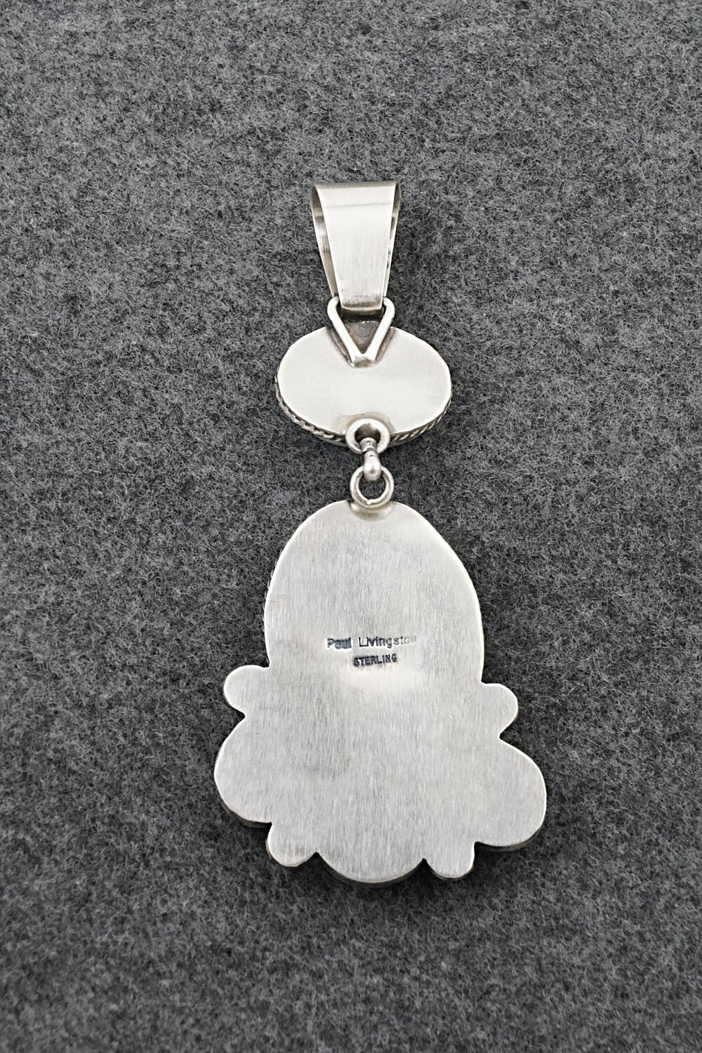 Turquoise & Sterling Silver Pendant - Paul Livingston