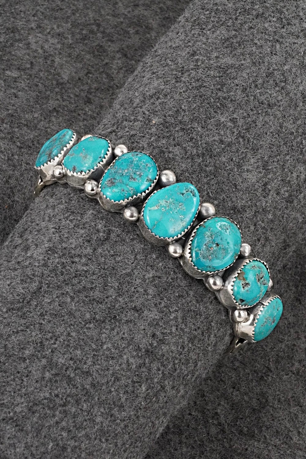 Turquoise & Sterling Silver Bracelet - Wilbert Muskett Sr.