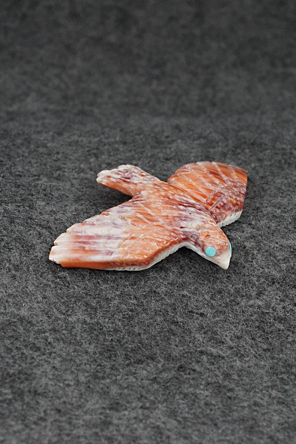 Eagle Zuni Fetish Carving - Erick Lonjose