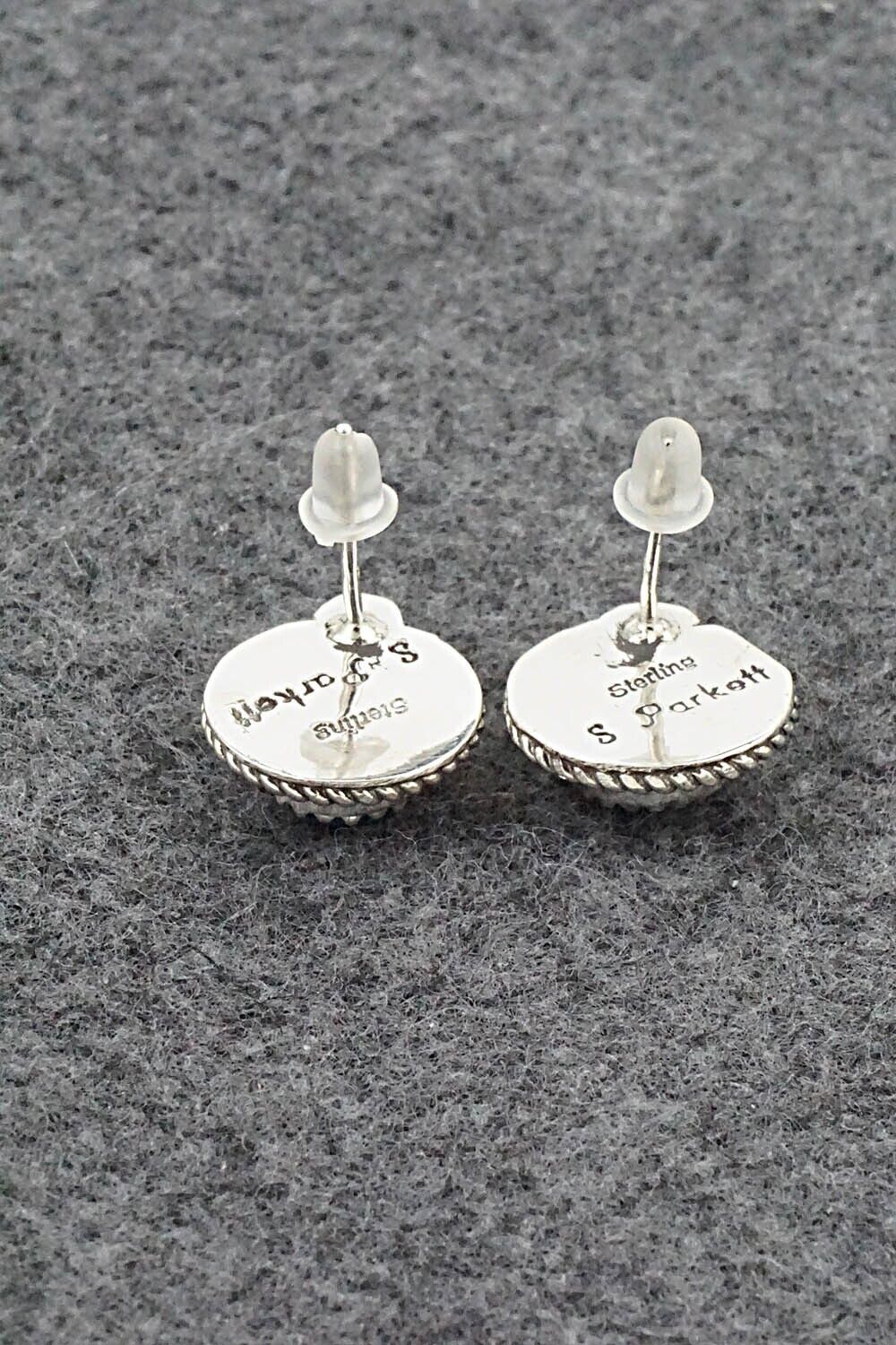 Turquoise & Sterling Silver Earrings - Sandra Parkett