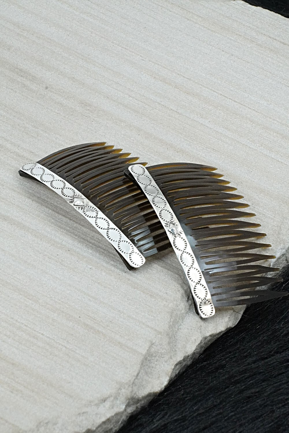 Sterling Silver Hair Combs - Bertha Begay