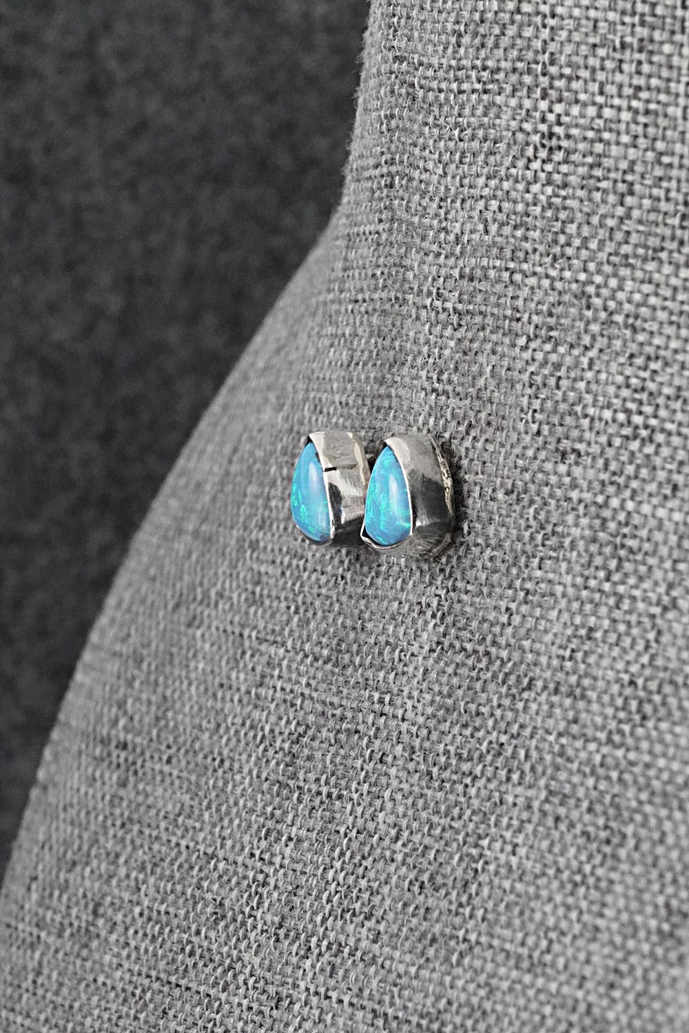 Opalite & Sterling Silver Earrings - Gerald Joe