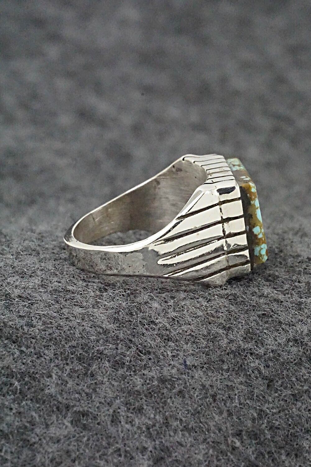Turquoise & Sterling Silver Ring - Trevor Jack - Size 9