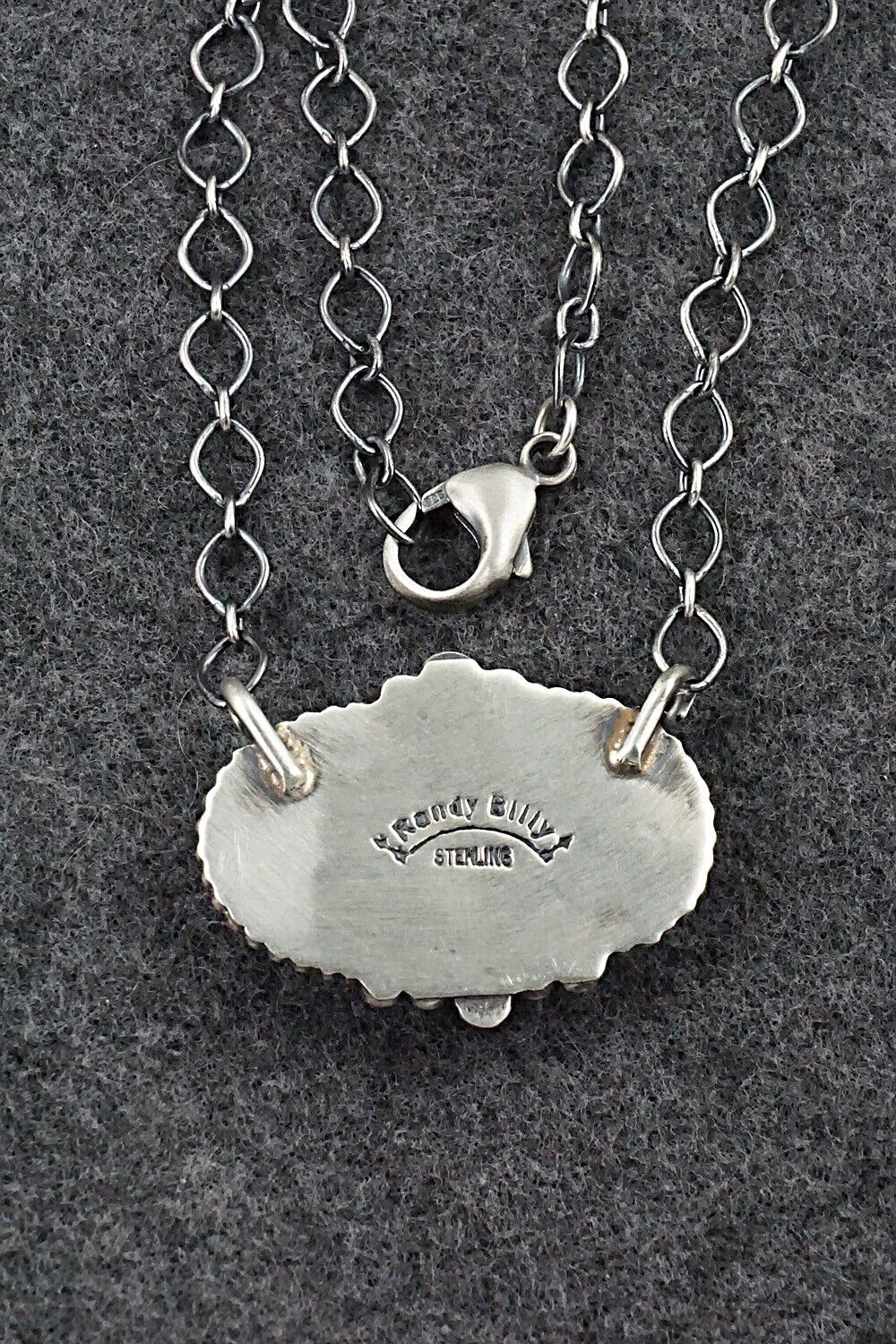 Turquoise & Sterling Silver Necklace - Randy Billy