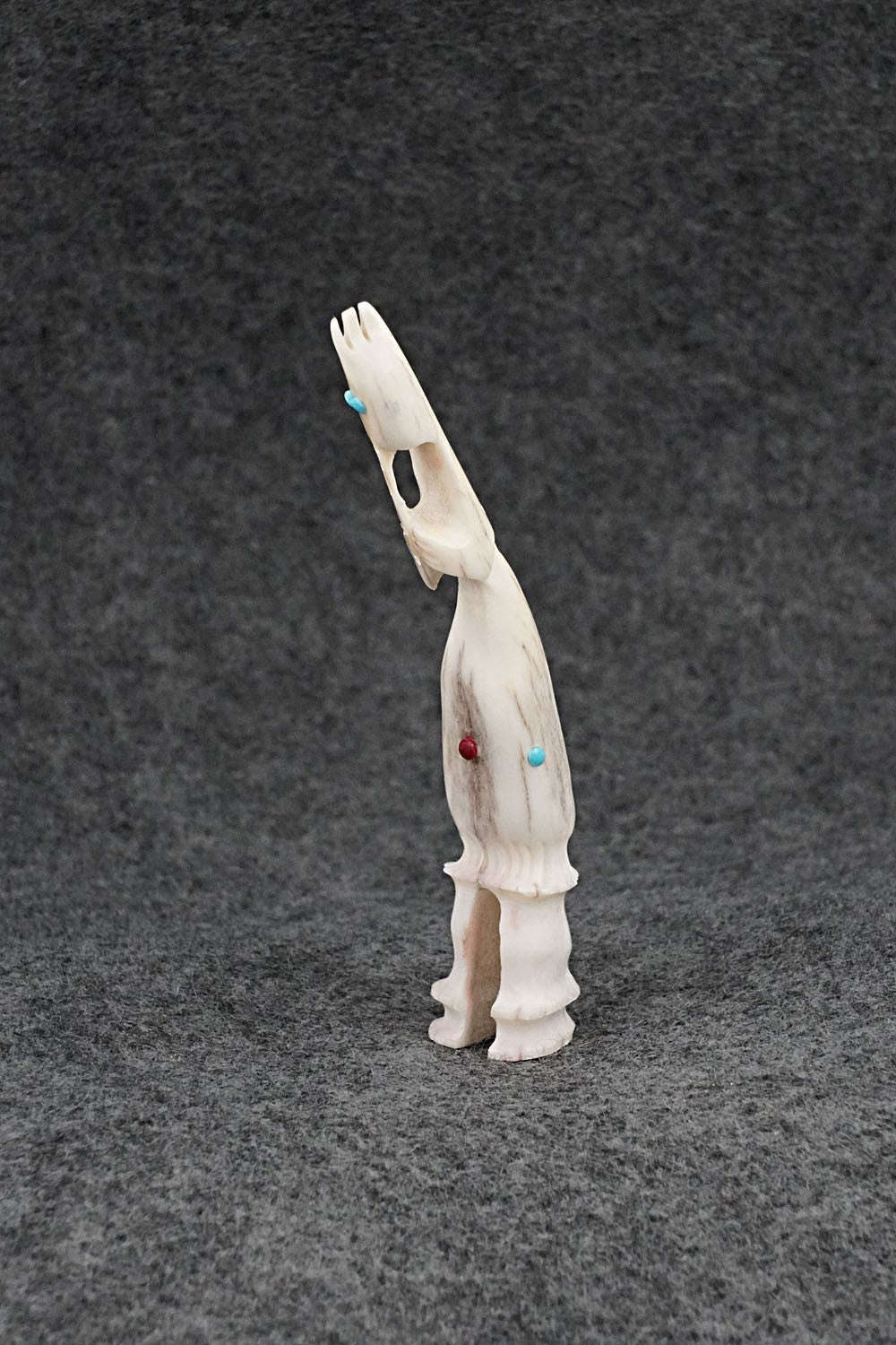 Flute Player Zuni Fetish Carving - Ethan Lowsayate