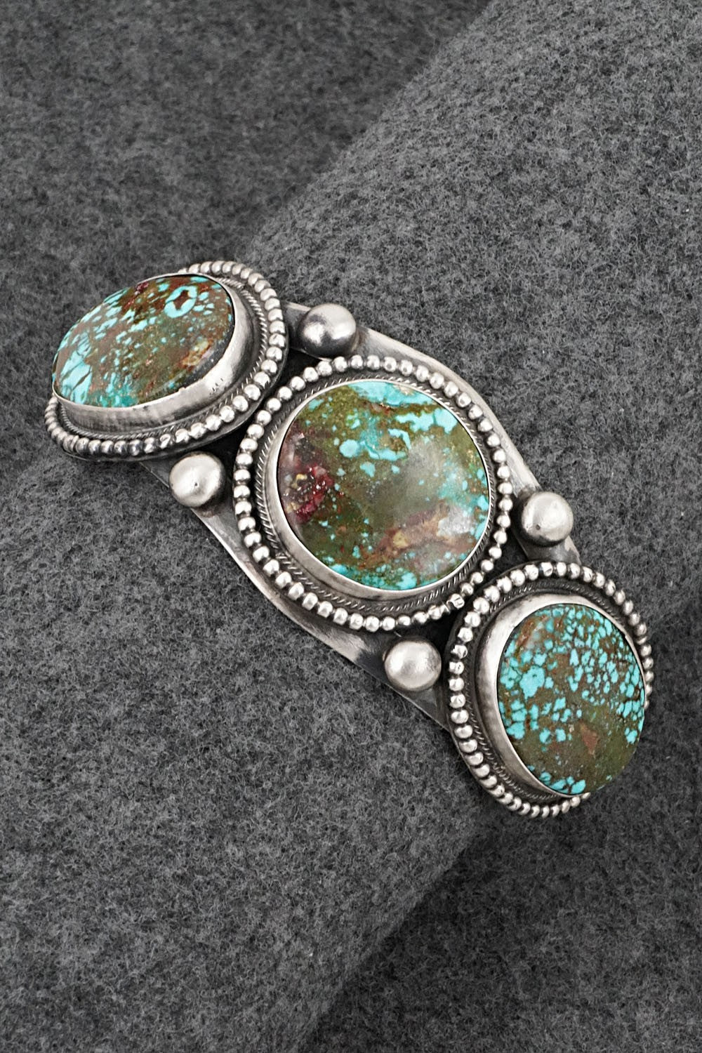 Turquoise & Sterling Silver Bracelet - Bobby Johnson