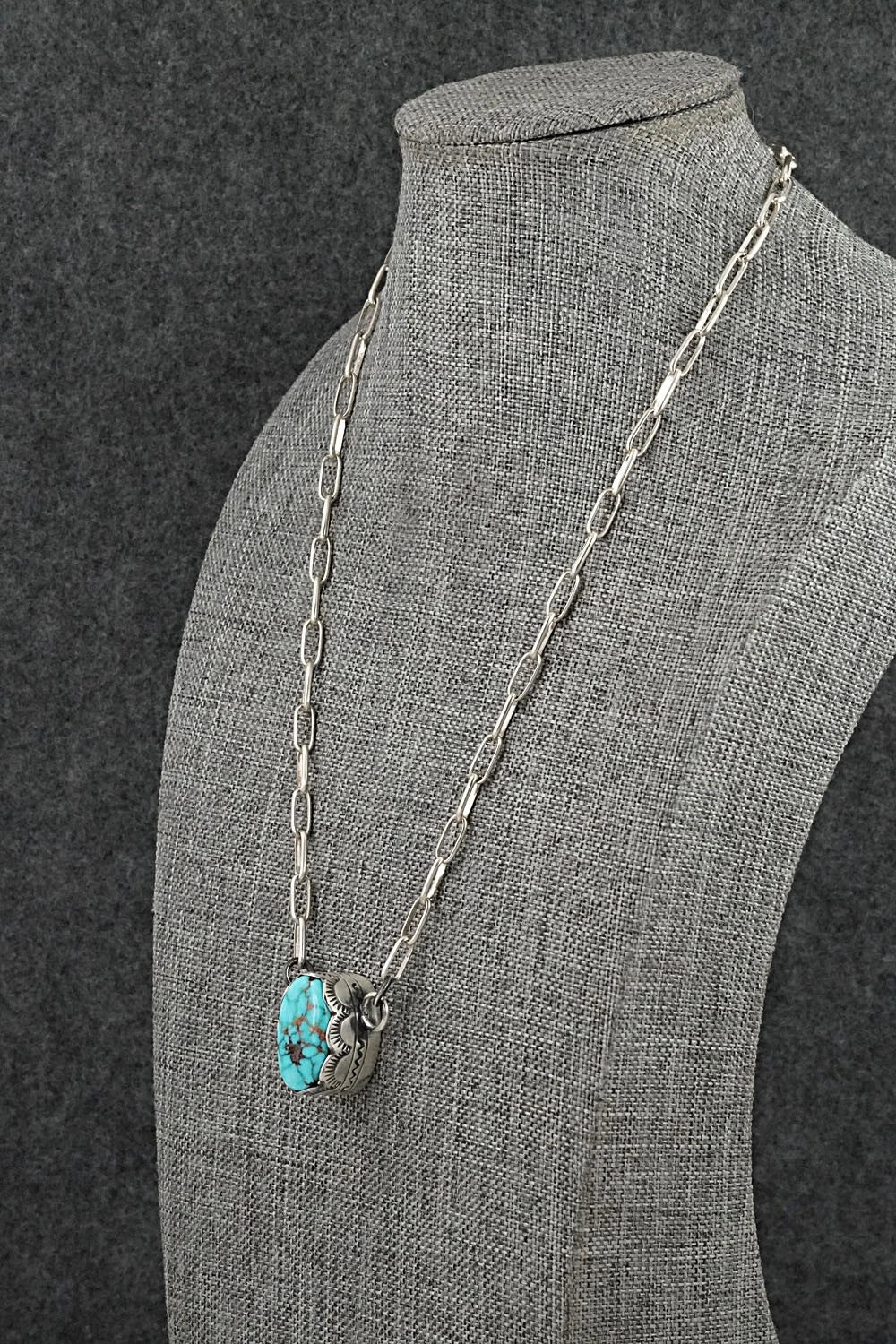 Turquoise & Sterling Silver Necklace - Randy Boyd