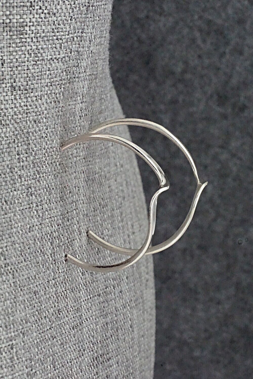 Sterling Silver Hoop Earrings - Elaine Tahe