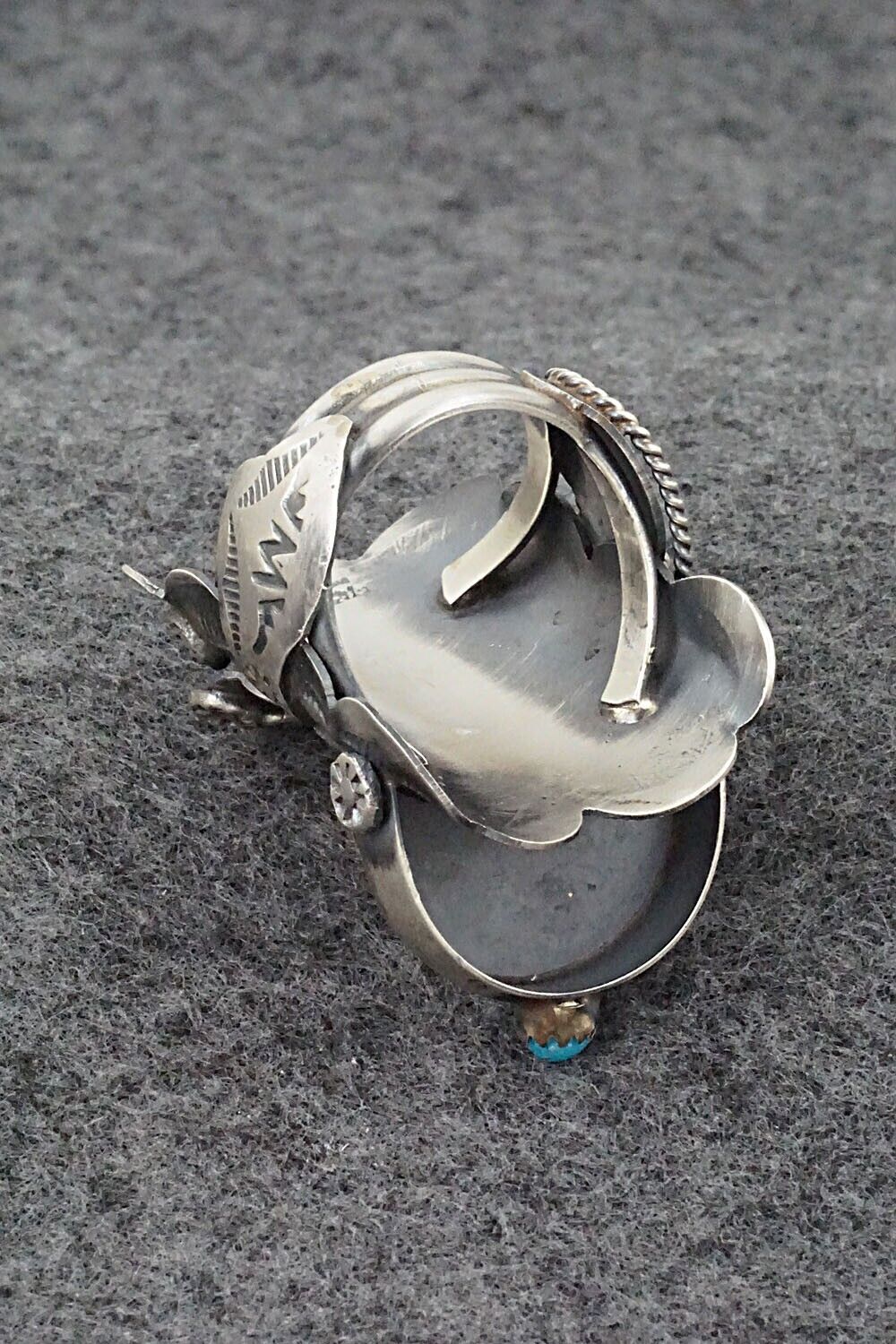 Turquoise and Sterling Silver Ring - Tim Yazzie - Size 9.25