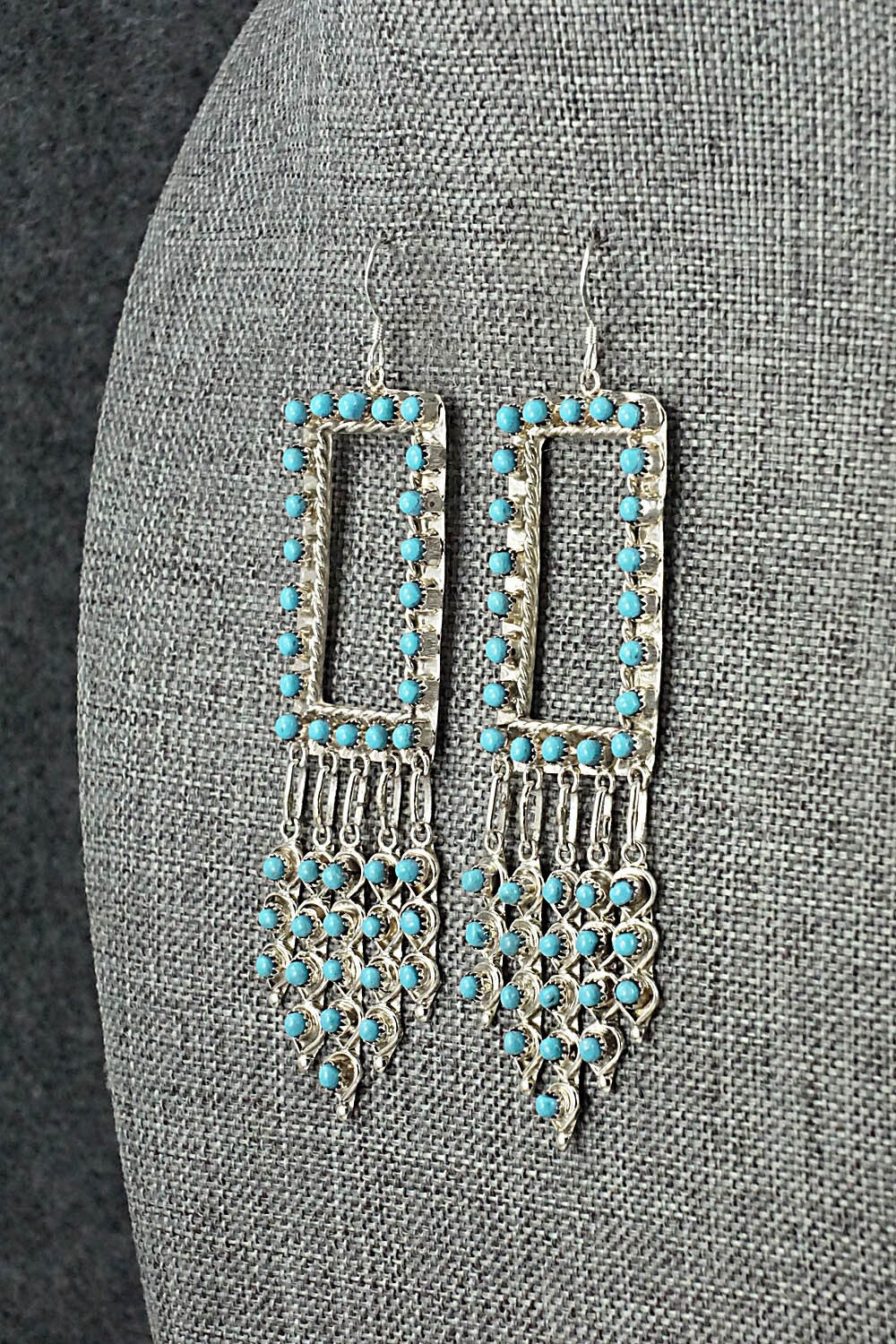 Turquoise & Sterling Silver Earrings - Wayne Johnson
